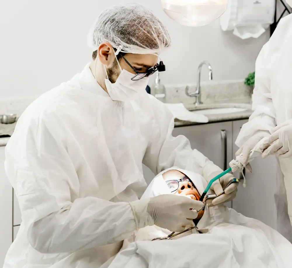 dentist operating